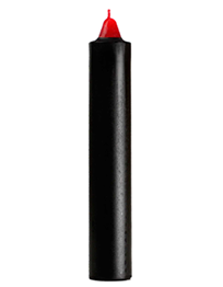 Black-Over-Red Reversing Jumbo Candle