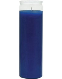 Unlabeled Blue Vigil Candle