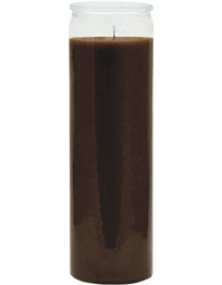 Unlabeled Brown Vigil Candle