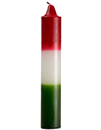 Red/White/Green Jumbo Candle