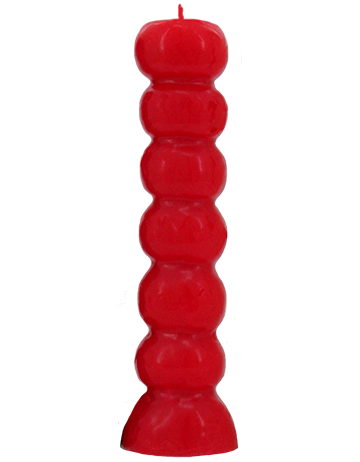 Seven Knob "Wishing" Candle // Red - Click image to close