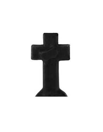 Cross Candle - Black - Click image to close