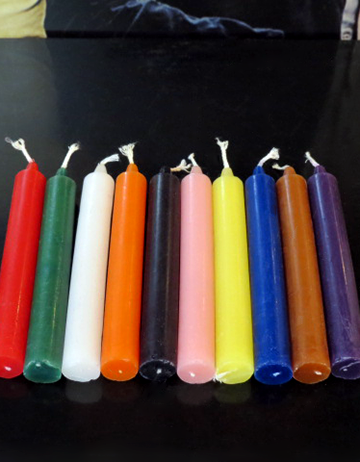 Assorted Household Offertory Candles - 10 Pack - Click image to close