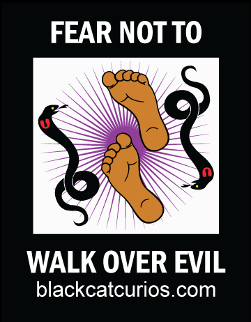 Fear Not To Walk Over Evil Vigil Candle - Click image to close