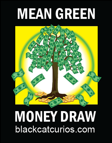 Mean Green Money Magnet Vigil Candle - Click image to close
