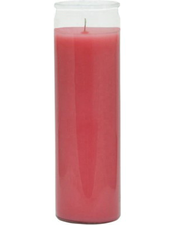 Unlabeled Pink Vigil Candle - Click image to close