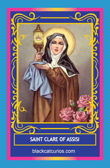 Saint Claire of Assisi Blessing Oil - Click image to close