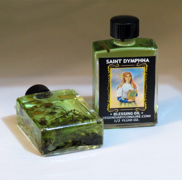 Saint Dymphna of Ireland Blessing Oil - Click image to close