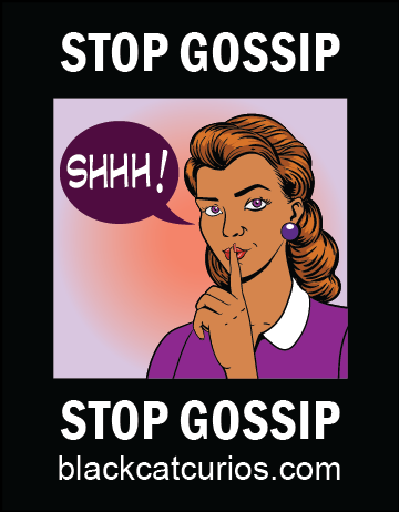 Stop Gossip Vigil Candle - Click image to close