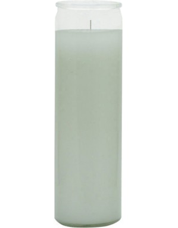 Unlabeled White Vigil Candle - Click image to close
