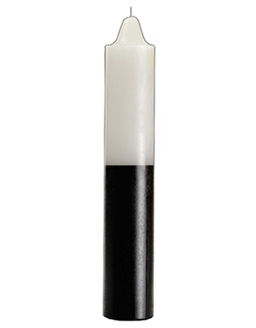 White/Black Double-Action Jumbo Candle