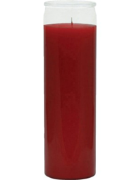 Unlabeled Red Vigil Candle